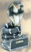 6 inch tall Cobra school team mascot statue